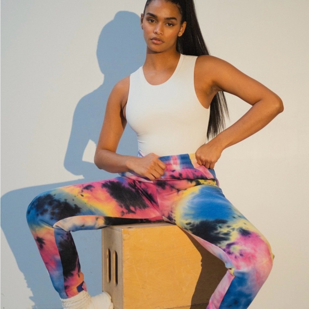 Balance Athletica Pink and Blue Track Pants